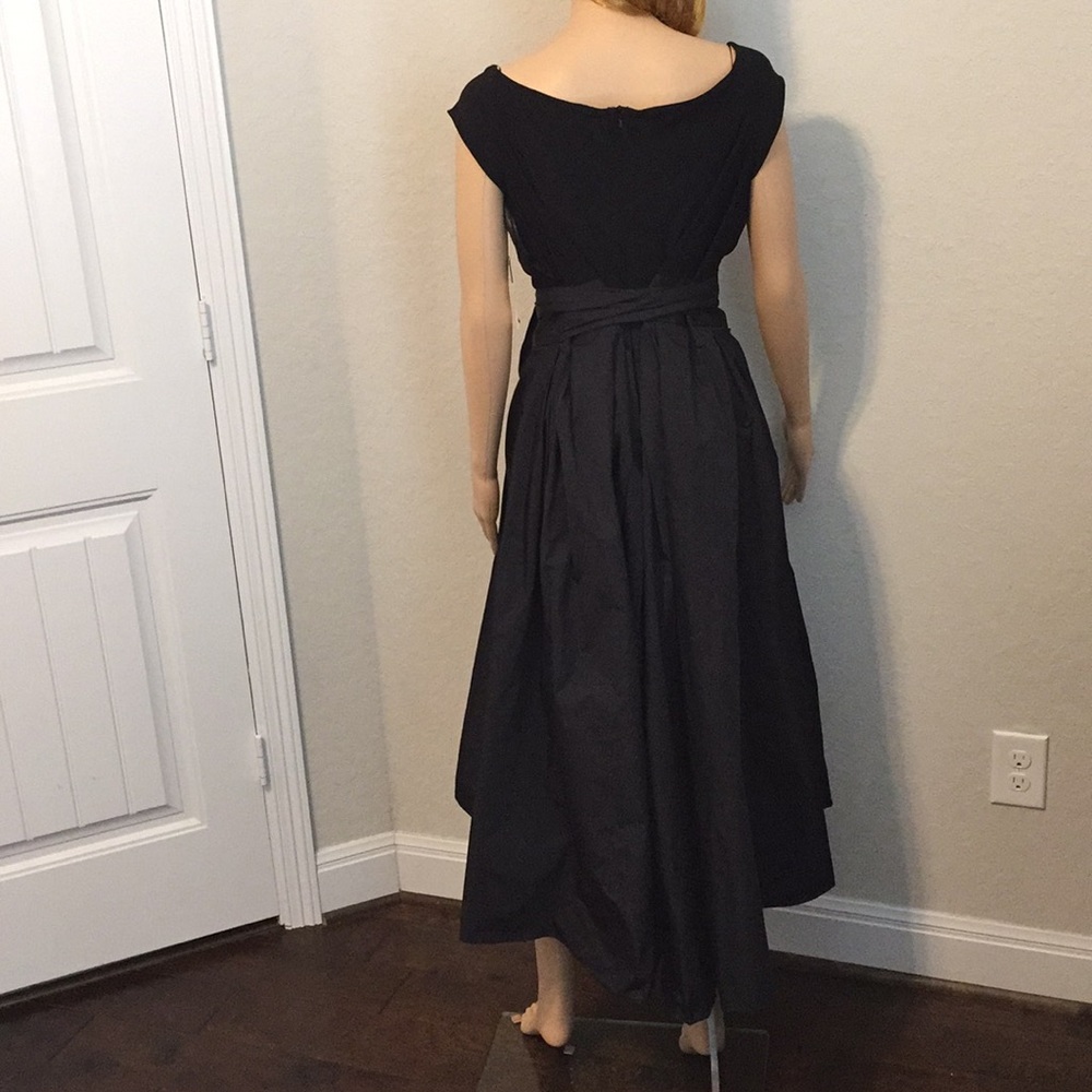 Lauren Ralph Lauren Taffeta Off-The-Shoulder Dress - Picture 7 of 8